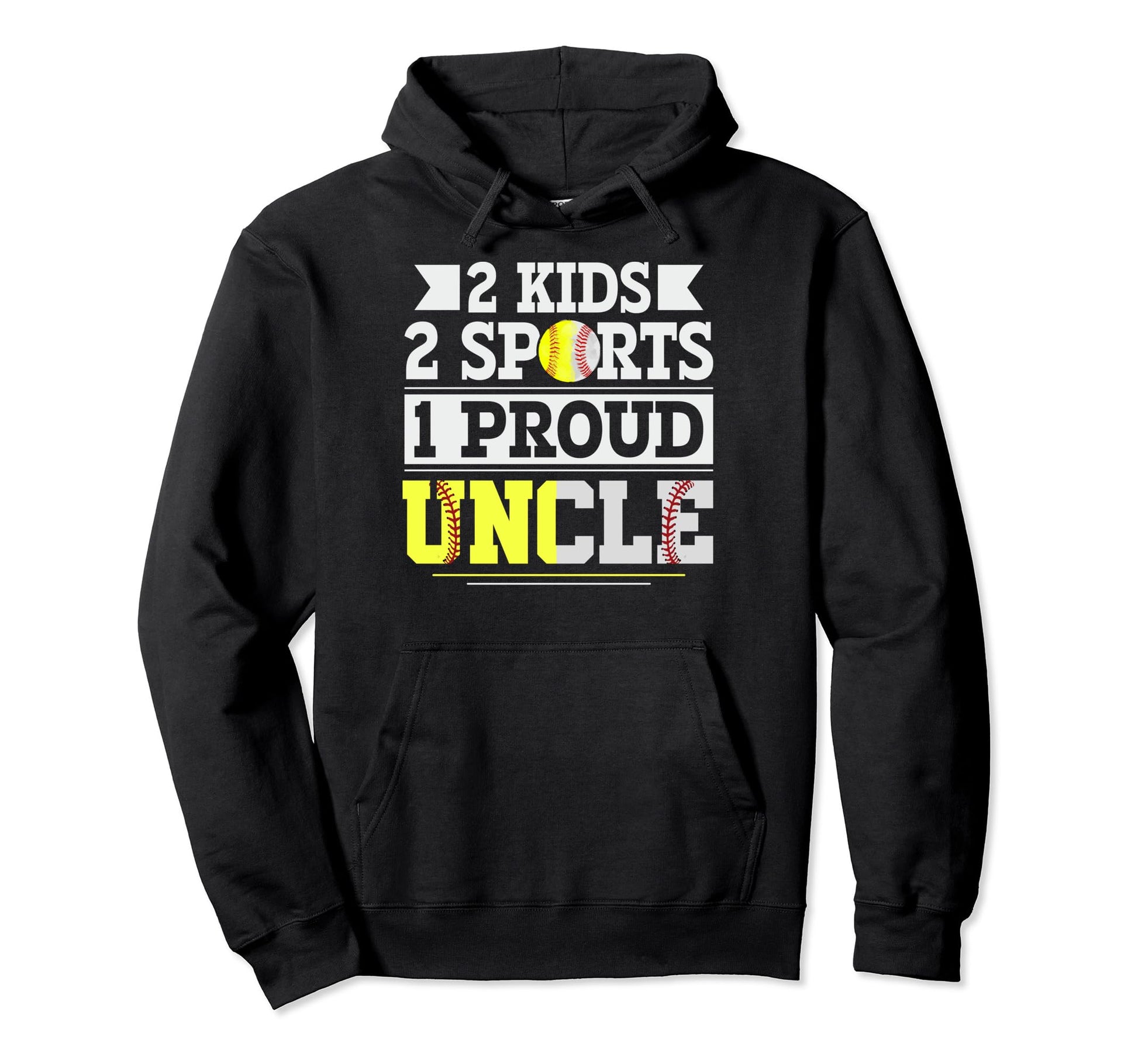 Uncle Both Baller Uncle Hoodie - Novelty Apparel Unisex - T-Shirt, Sweatshirt, Hoodie