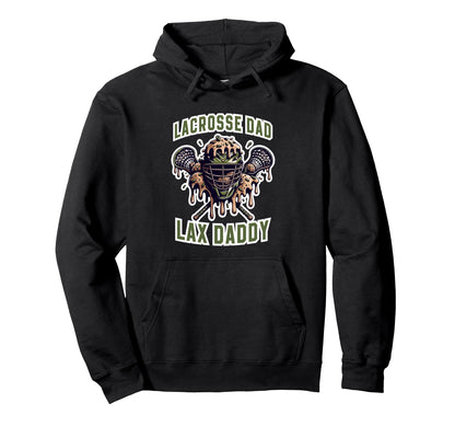 Lacrosse Dad Lax Daddy Sport Helmet Hoodie - Graphic Print for Adults - T-Shirt, Sweatshirt, Hoodie