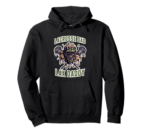 Lacrosse Dad Lax Daddy Sport Helmet Hoodie - Graphic Print for Adults - T-Shirt, Sweatshirt, Hoodie