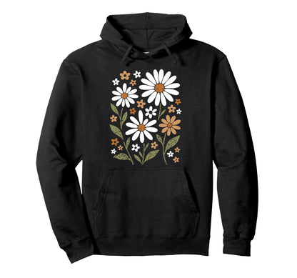 Wildflowers Flowers Pattern Summer Spring Hoodie - Graphic Print Unisex - T-Shirt, Sweatshirt, Hoodie