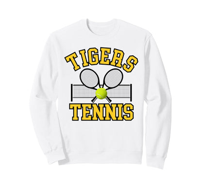 Tigers Tennis Mom Game Day Sports Sweatshirt - Minimalist Print Unisex - T-Shirt, Sweatshirt, Hoodie