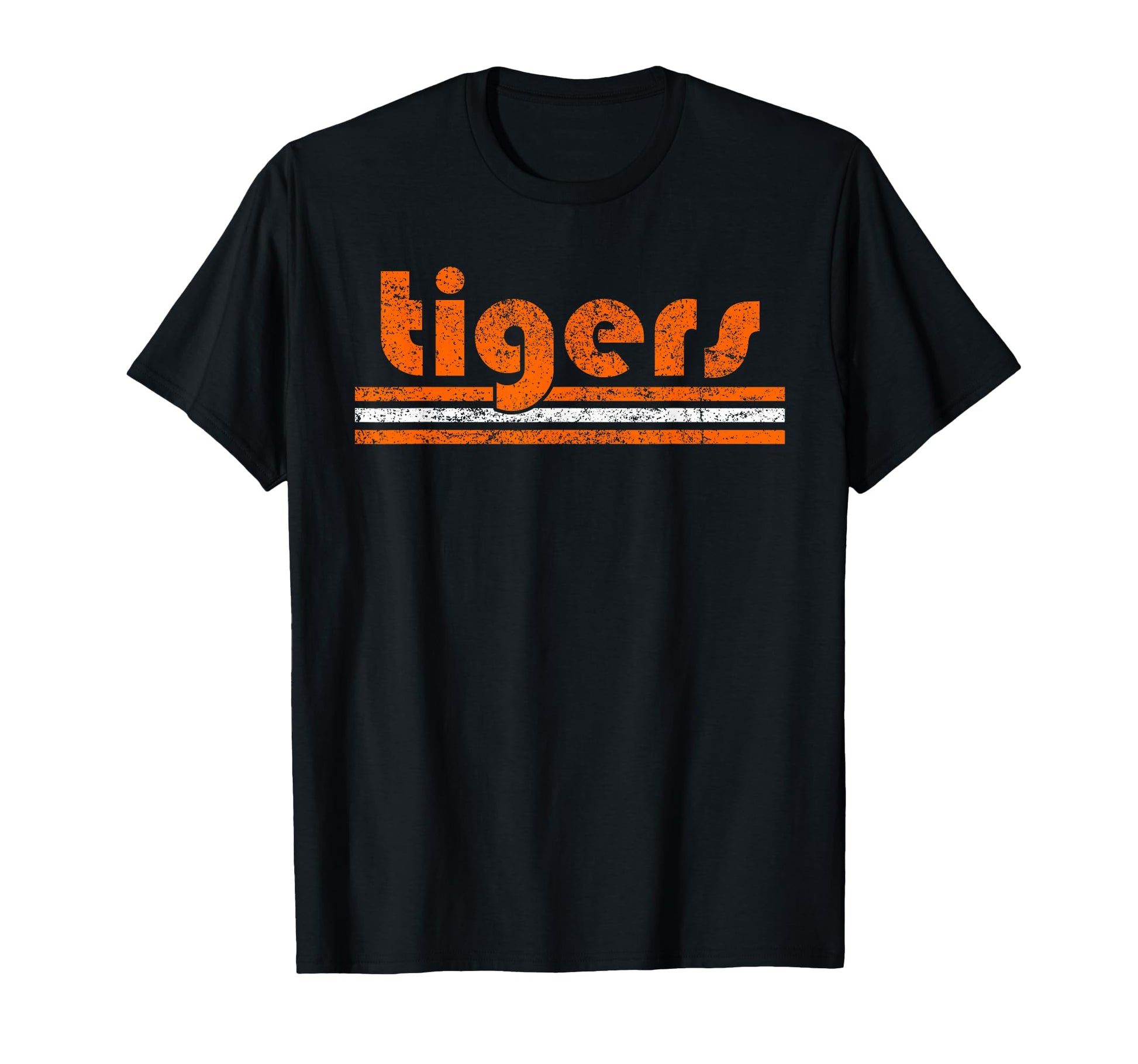 Tigers Three Stripes Weathered T-Shirt - Novelty Apparel Unisex - T-Shirt, Sweatshirt, Hoodie
