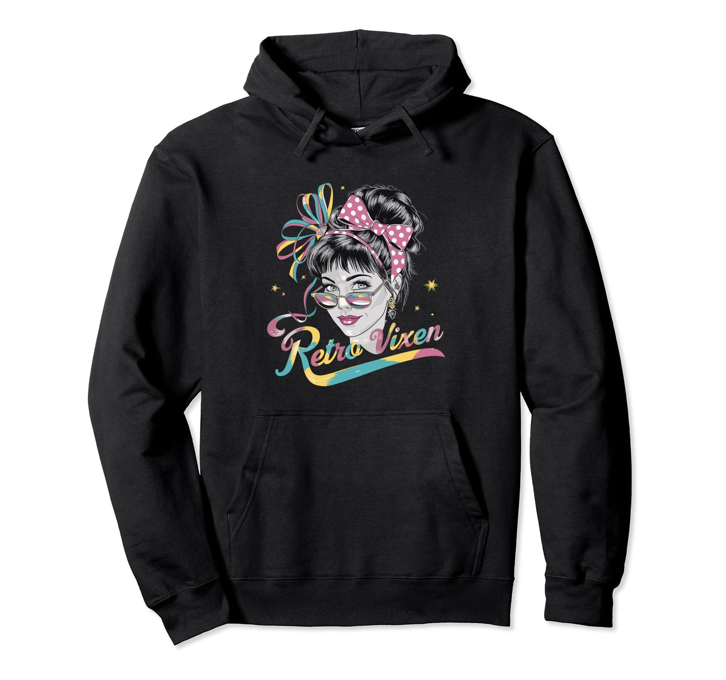Stylish Vixen 1980 Rainbow Sunglasses Hoodie - Aesthetic Graphic Unisex - T-Shirt, Sweatshirt, Hoodie