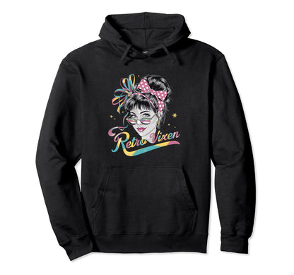 Stylish Vixen 1980 Rainbow Sunglasses Hoodie - Aesthetic Graphic Unisex - T-Shirt, Sweatshirt, Hoodie