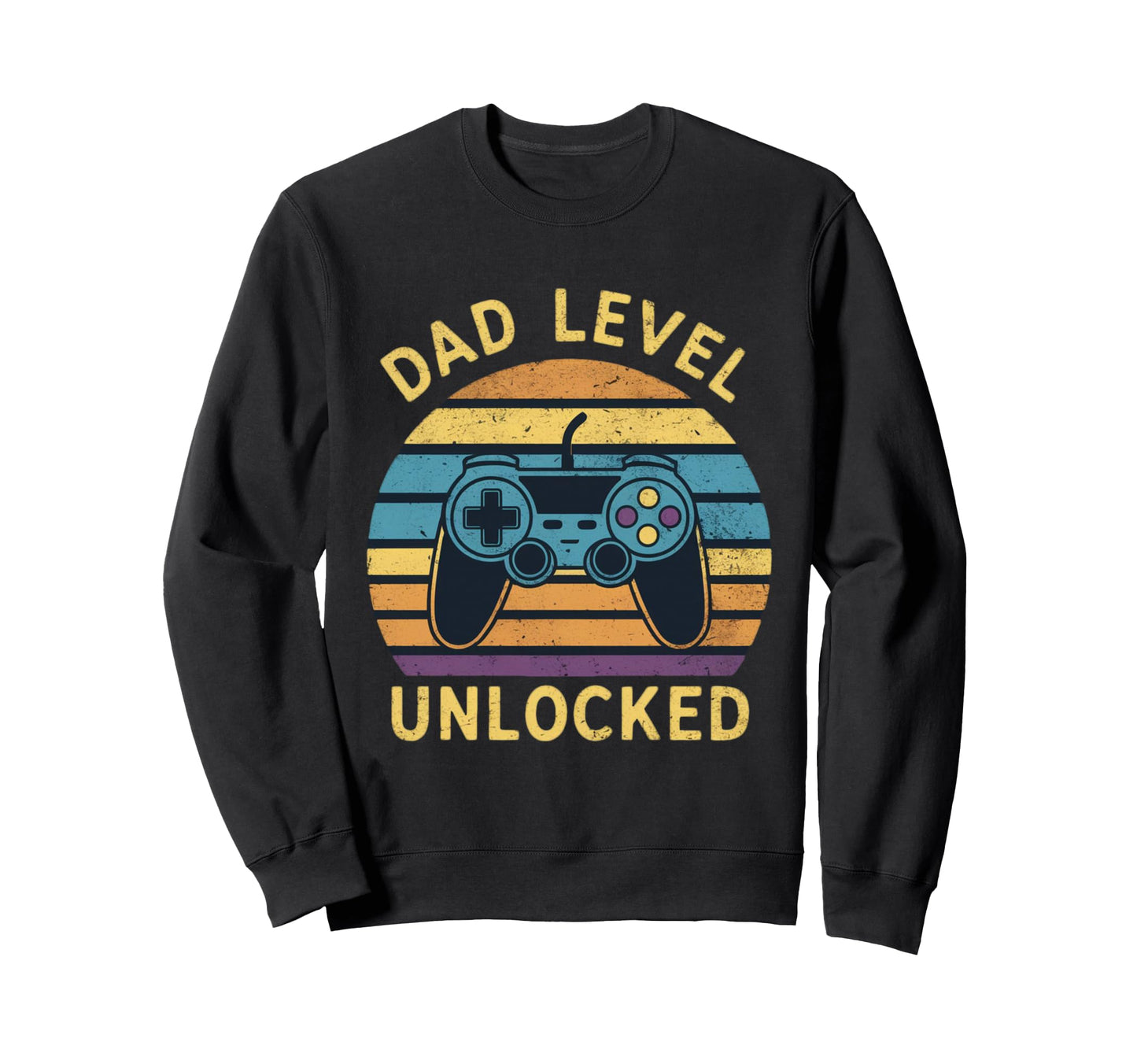 Dad Level Unlocked Funny New Dad Gifts Sweatshirt - Unique Graphic Unisex - T-Shirt, Sweatshirt, Hoodie