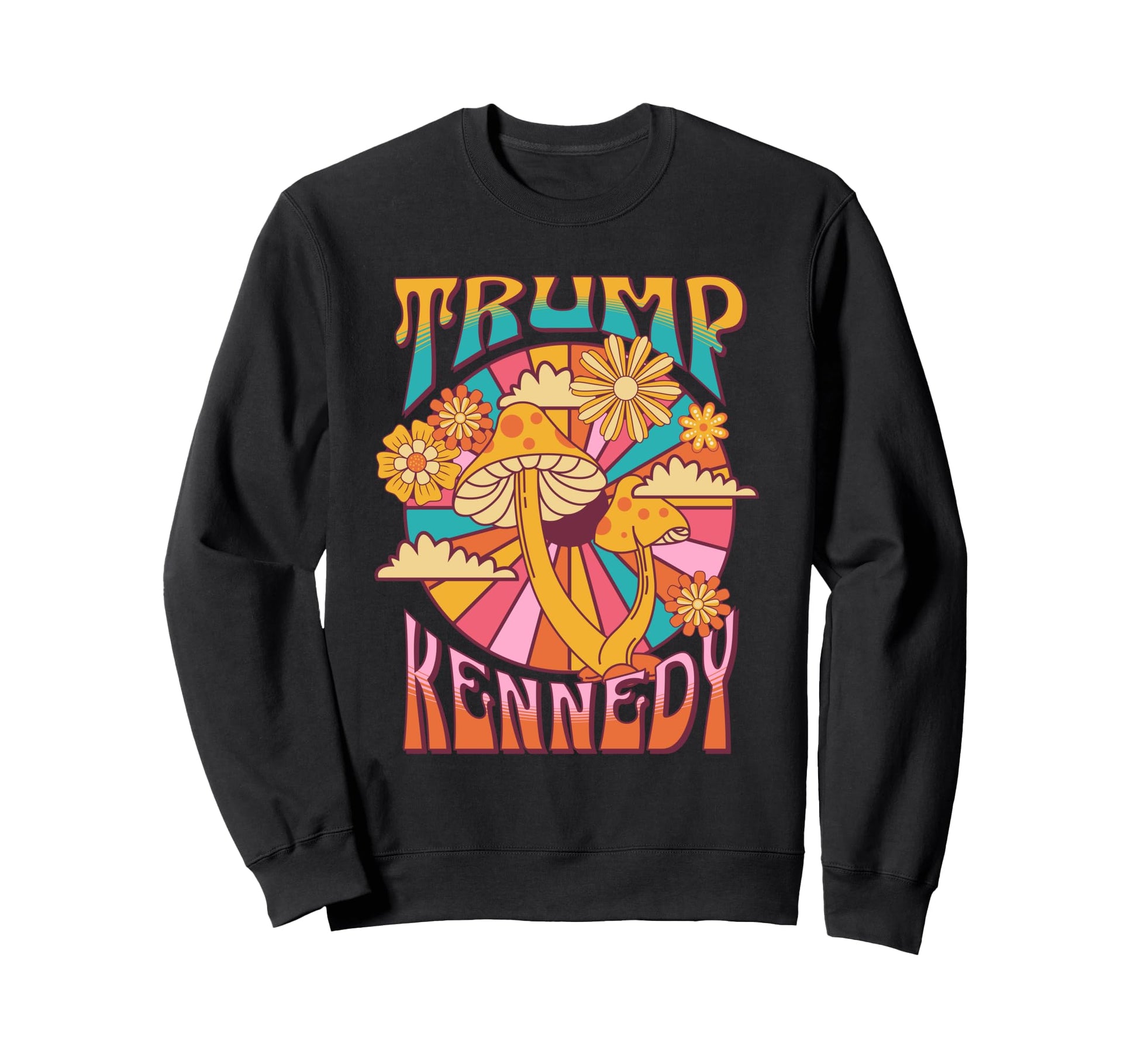 Trump Kennedy Groovy Hippie Boho 60S T-Shirt - Graphic Print Unisex - T-Shirt, Sweatshirt, Hoodie
