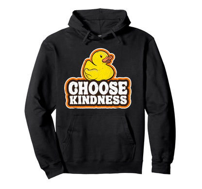 Positive Rubber Duck Rainbow Peace Hoodie - Trendy Graphic Men Women - T-Shirt, Sweatshirt, Hoodie