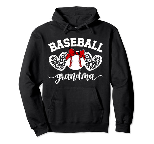 Baseball Grandma Baseball Player Hoodie - Novelty Apparel for Adults - T-Shirt, Sweatshirt, Hoodie
