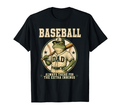 Baseball Dad Always There Extra T-Shirt - Aesthetic Graphic for Adults - T-Shirt, Sweatshirt, Hoodie