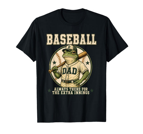 Baseball Dad Always There Extra T-Shirt - Aesthetic Graphic for Adults - T-Shirt, Sweatshirt, Hoodie