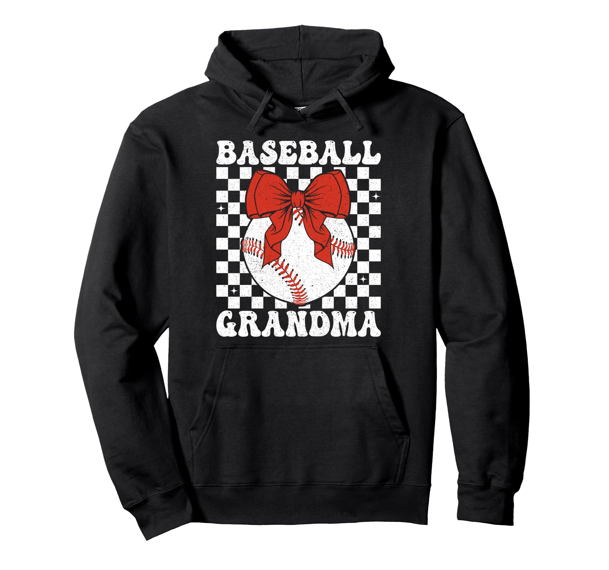 Baseball Grandma Coquette Bow Game Hoodie - Fun Novelty Design Men Women - T-Shirt, Sweatshirt, Hoodie
