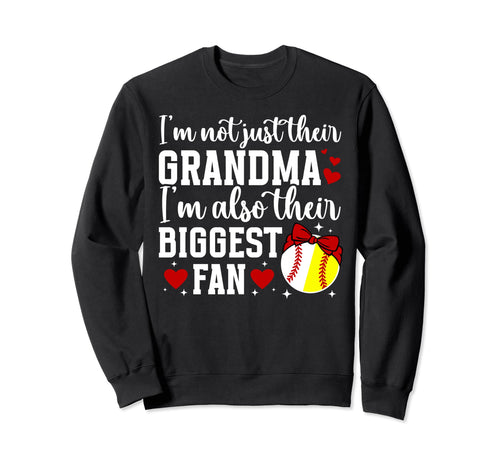 Their Biggest Fan Softball Sweatshirt - Fun Novelty Design for Adults - T-Shirt, Sweatshirt, Hoodie