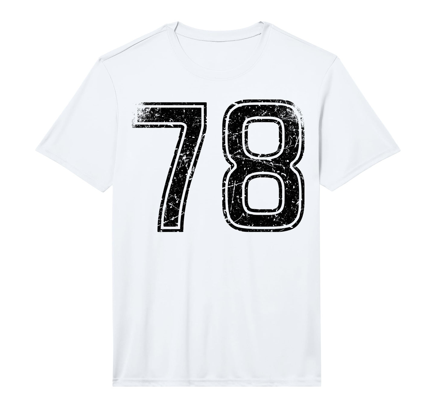 Black Sport Team Number 78 T-Shirt - Casual Everyday Wear for Adults - T-Shirt, Sweatshirt, Hoodie