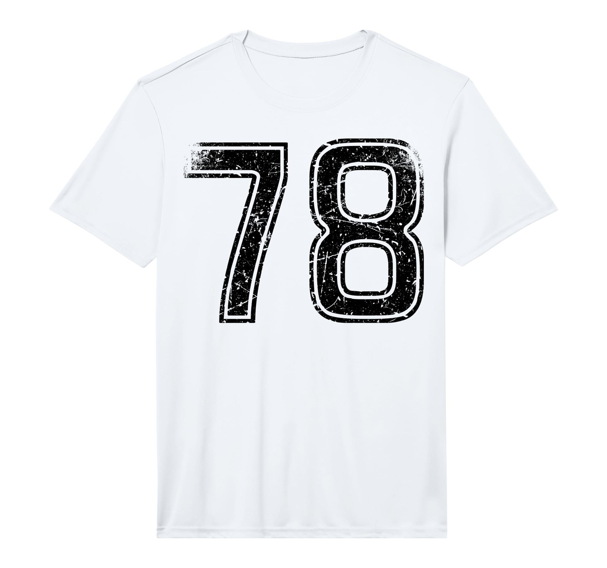 Black Sport Team Number 78 T-Shirt - Casual Everyday Wear for Adults - T-Shirt, Sweatshirt, Hoodie