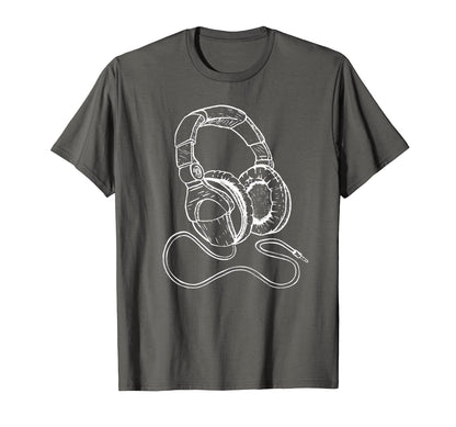 Hip Hop Over Ear Headphones Old School T-Shirt - Aesthetic Graphic Unisex - T-Shirt, Sweatshirt, Hoodie