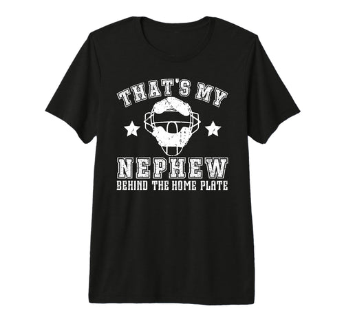 Mens Proud Baseball Catcher Uncle T-Shirt - Trendy Graphic Men Women - T-Shirt, Sweatshirt, Hoodie