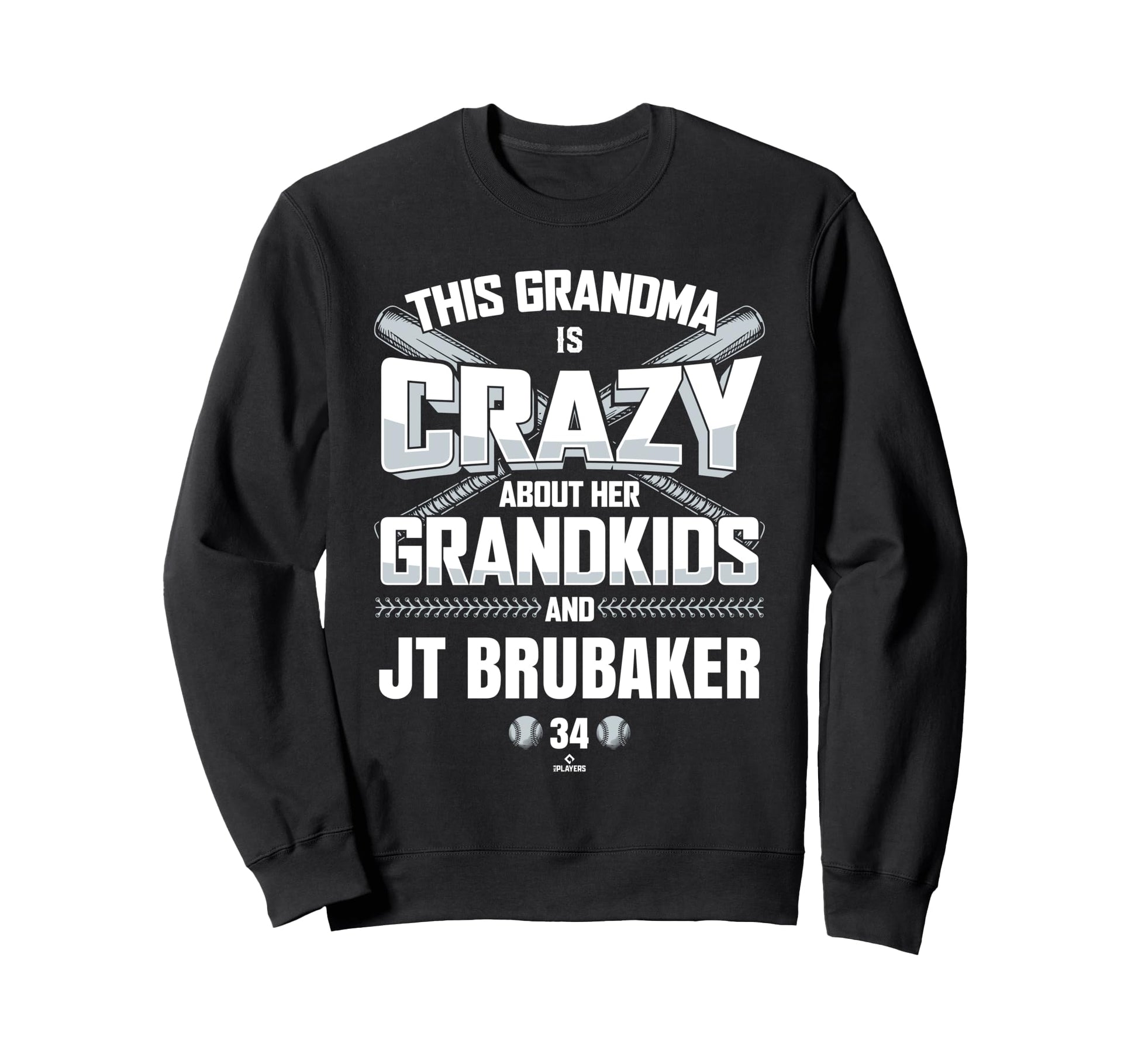 Grandma Crazy Jt Brubaker New Sweatshirt - Minimalist Print for Adults - T-Shirt, Sweatshirt, Hoodie