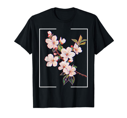 Cherry Blossom Japanese Aesthetic T-Shirt - Minimalist Print for Adults - T-Shirt, Sweatshirt, Hoodie