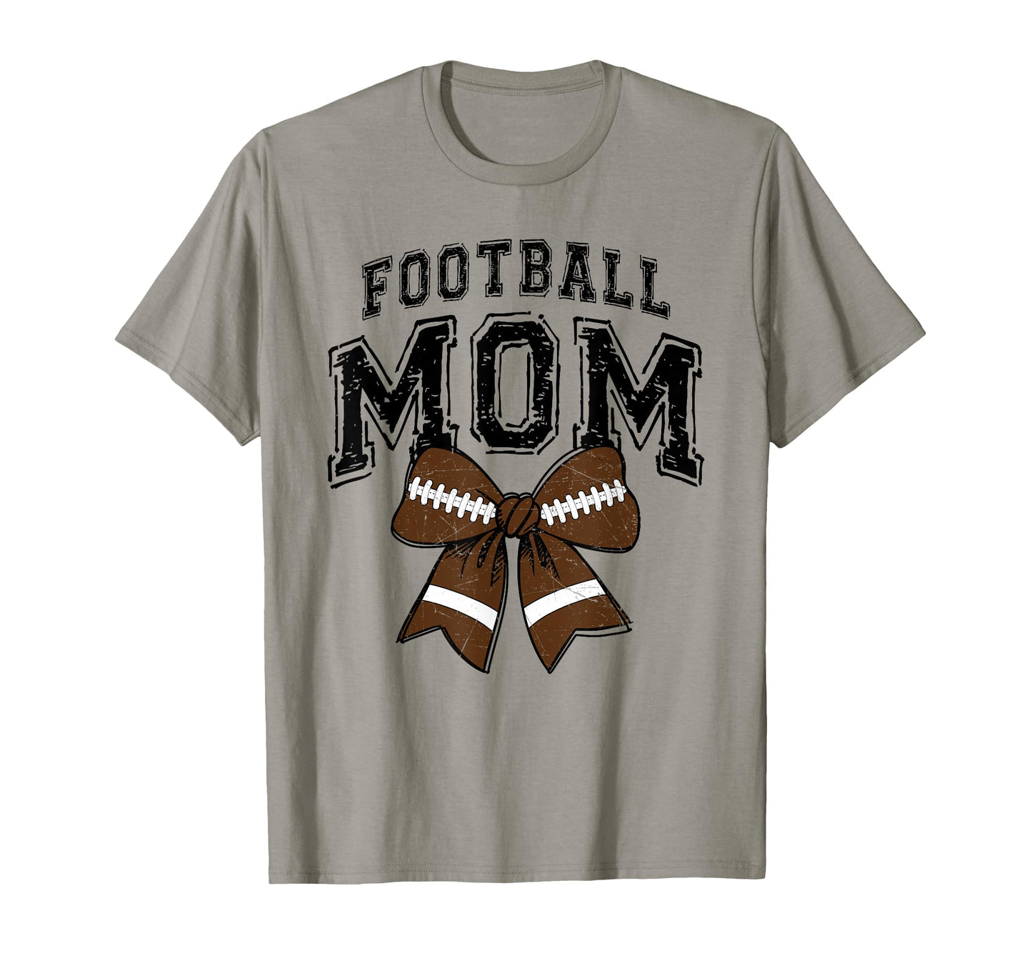 Football Mom Bow Game Day Stadium Fall T-Shirt - Unique Graphic Unisex - T-Shirt, Sweatshirt, Hoodie