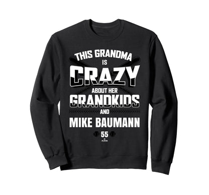 Grandma Crazy Mike Baumann Miami Sweatshirt - Trendy Graphic Men Women - T-Shirt, Sweatshirt, Hoodie