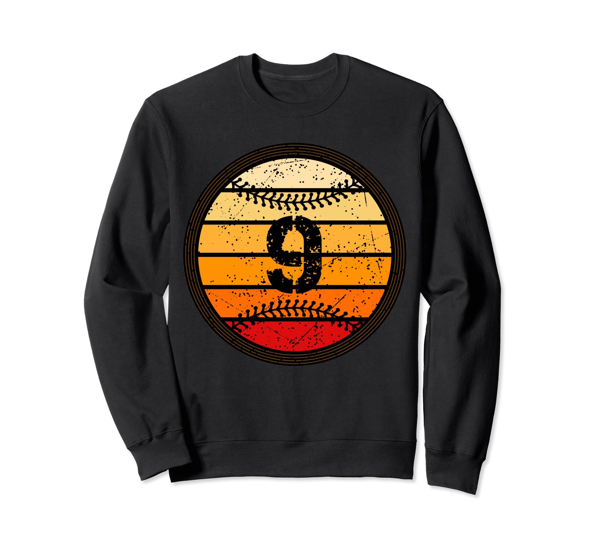 9Th Birthday Baseball 9 B Day Funny Sweatshirt - Trendy Graphic for Adults - T-Shirt, Sweatshirt, Hoodie