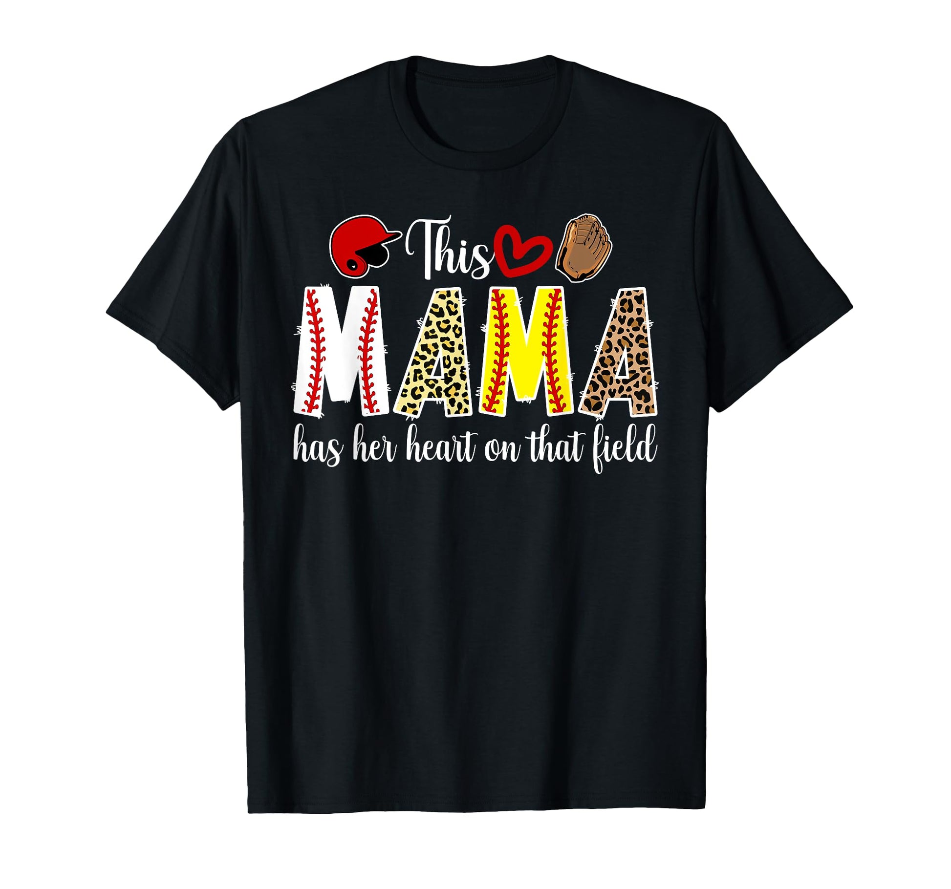 This Mama Has Her Heart That Field T-Shirt - Unique Graphic Men Women - T-Shirt, Sweatshirt, Hoodie