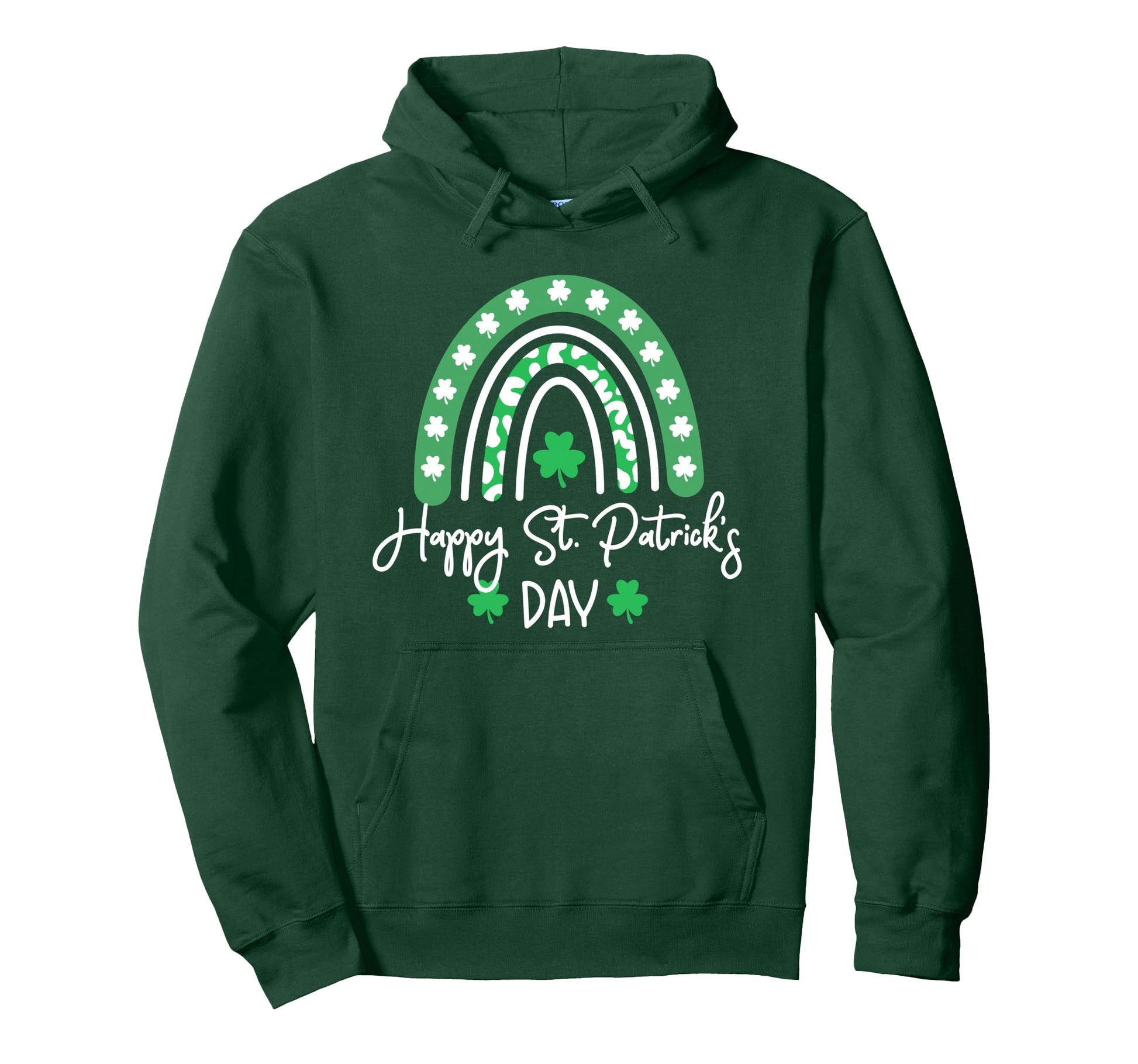 Happy St Patricks Day Trendy Green Hoodie - Fun Novelty Design Unisex - T-Shirt, Sweatshirt, Hoodie