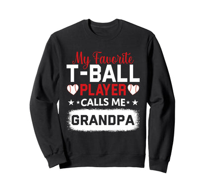 My Favorite Baseball Player Calls Me Sweatshirt - Minimalist Print Unisex - T-Shirt, Sweatshirt, Hoodie