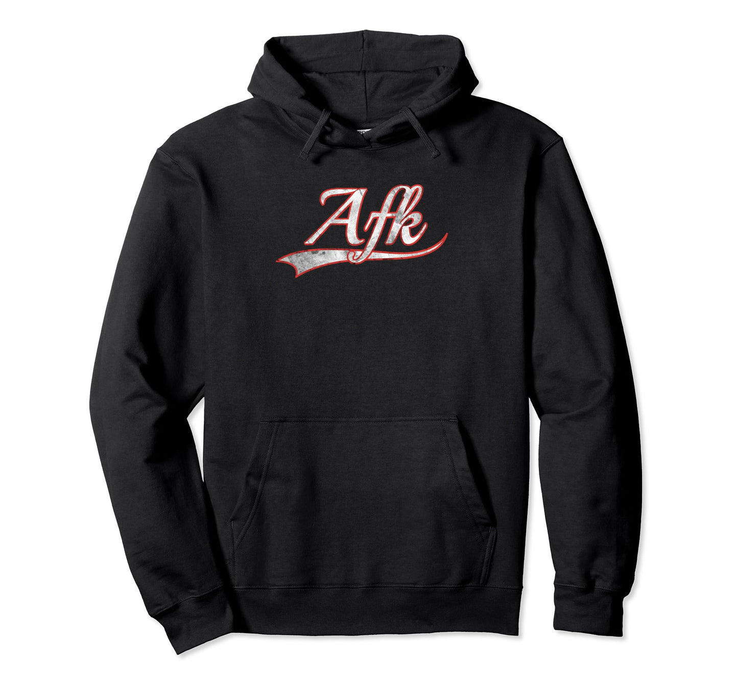 Afk Varsity Distressed Throwback Hoodie - Custom Art Print Men Women - T-Shirt, Sweatshirt, Hoodie