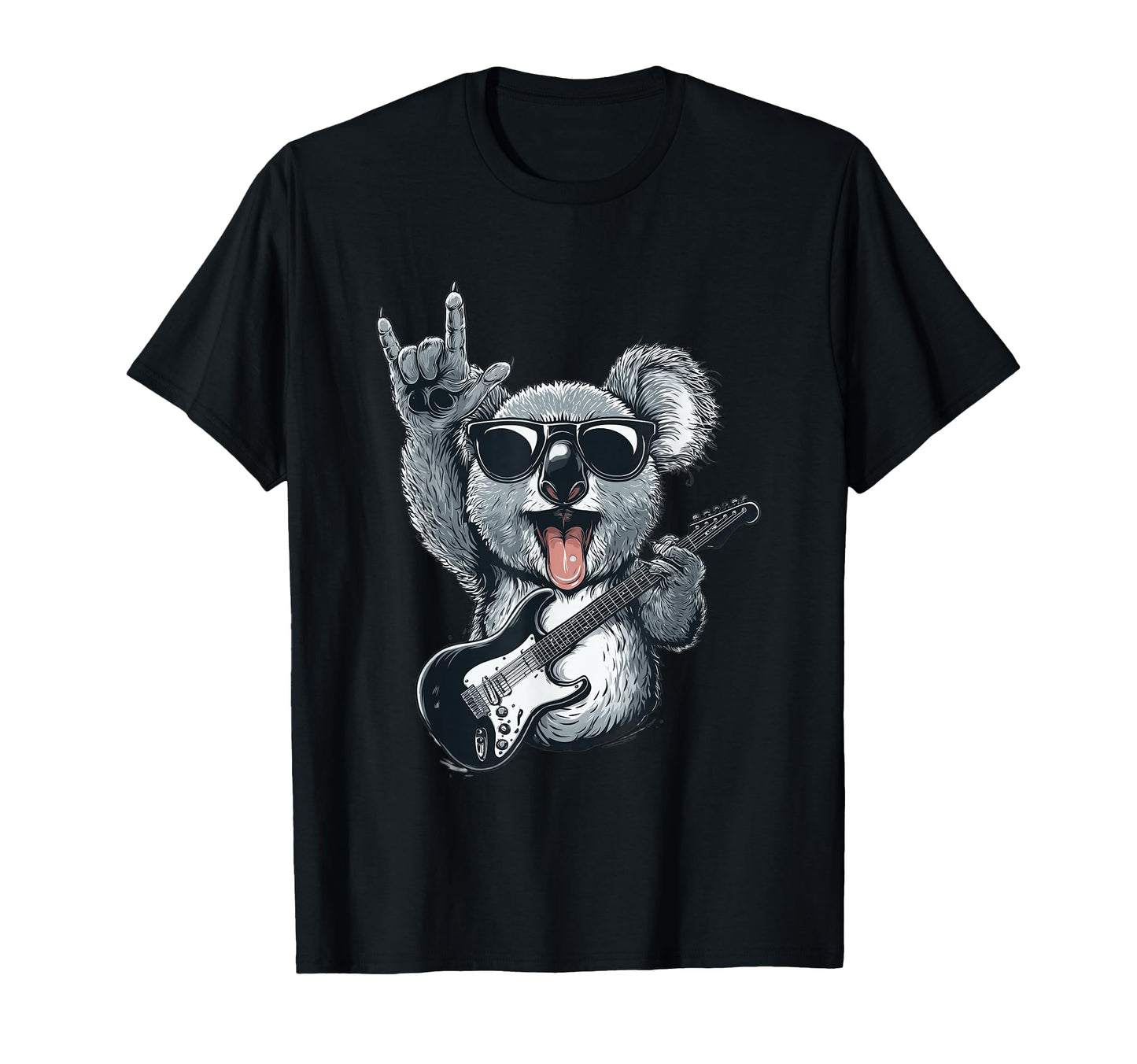 Rockstar Koala Sunglasses Electric T-Shirt - Minimalist Print Men Women - T-Shirt, Sweatshirt, Hoodie