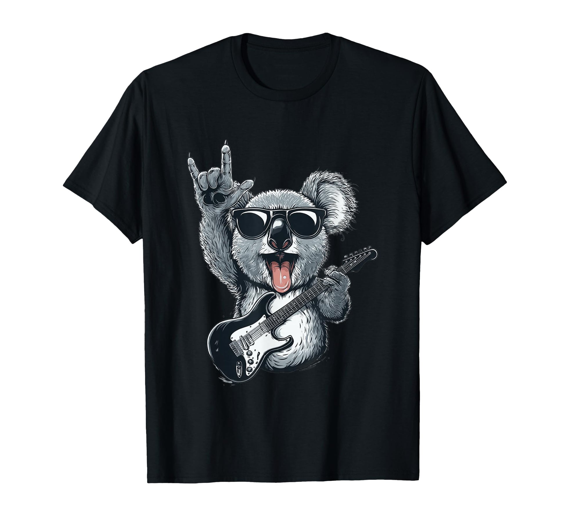 Rockstar Koala Sunglasses Electric T-Shirt - Minimalist Print Men Women - T-Shirt, Sweatshirt, Hoodie
