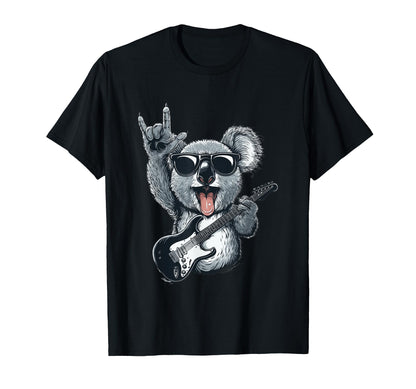 Rockstar Koala Sunglasses Electric T-Shirt - Minimalist Print Men Women - T-Shirt, Sweatshirt, Hoodie