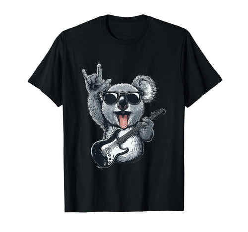 Rockstar Koala Sunglasses Electric T-Shirt - Minimalist Print Men Women - T-Shirt, Sweatshirt, Hoodie