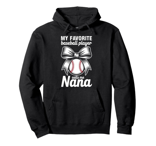My Favorite Baseball Player Calls Me Hoodie - Minimalist Print for Adults - T-Shirt, Sweatshirt, Hoodie