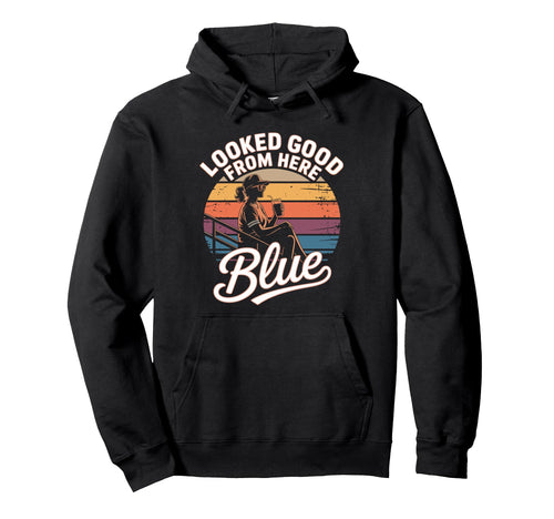 Funny Baseball Mom Looked Good From Here Hoodie - Graphic Print Unisex - T-Shirt, Sweatshirt, Hoodie