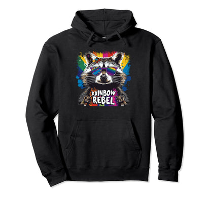 Funny Raccoon Love Sunglasses Summer Hoodie - Aesthetic Graphic Men Women - T-Shirt, Sweatshirt, Hoodie