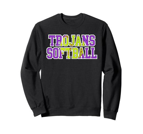 Trojans Softball Mom Game Day Sweatshirt - Streetwear Style for Adults - T-Shirt, Sweatshirt, Hoodie