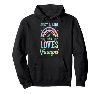 Just Who Loves Trumpet Bohemian Rainbow Hoodie - Novelty Apparel Men Women - T-Shirt, Sweatshirt, Hoodie