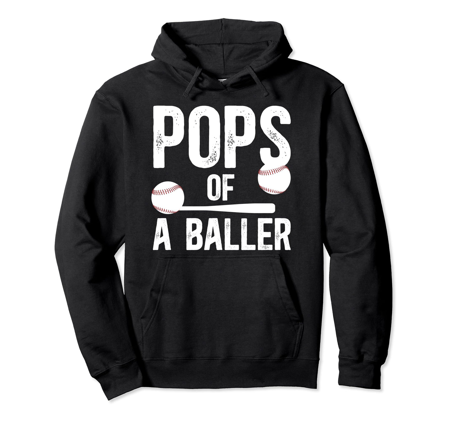 Pops Baller Baseball Pops Baseball Player Hoodie - Graphic Print Unisex - T-Shirt, Sweatshirt, Hoodie