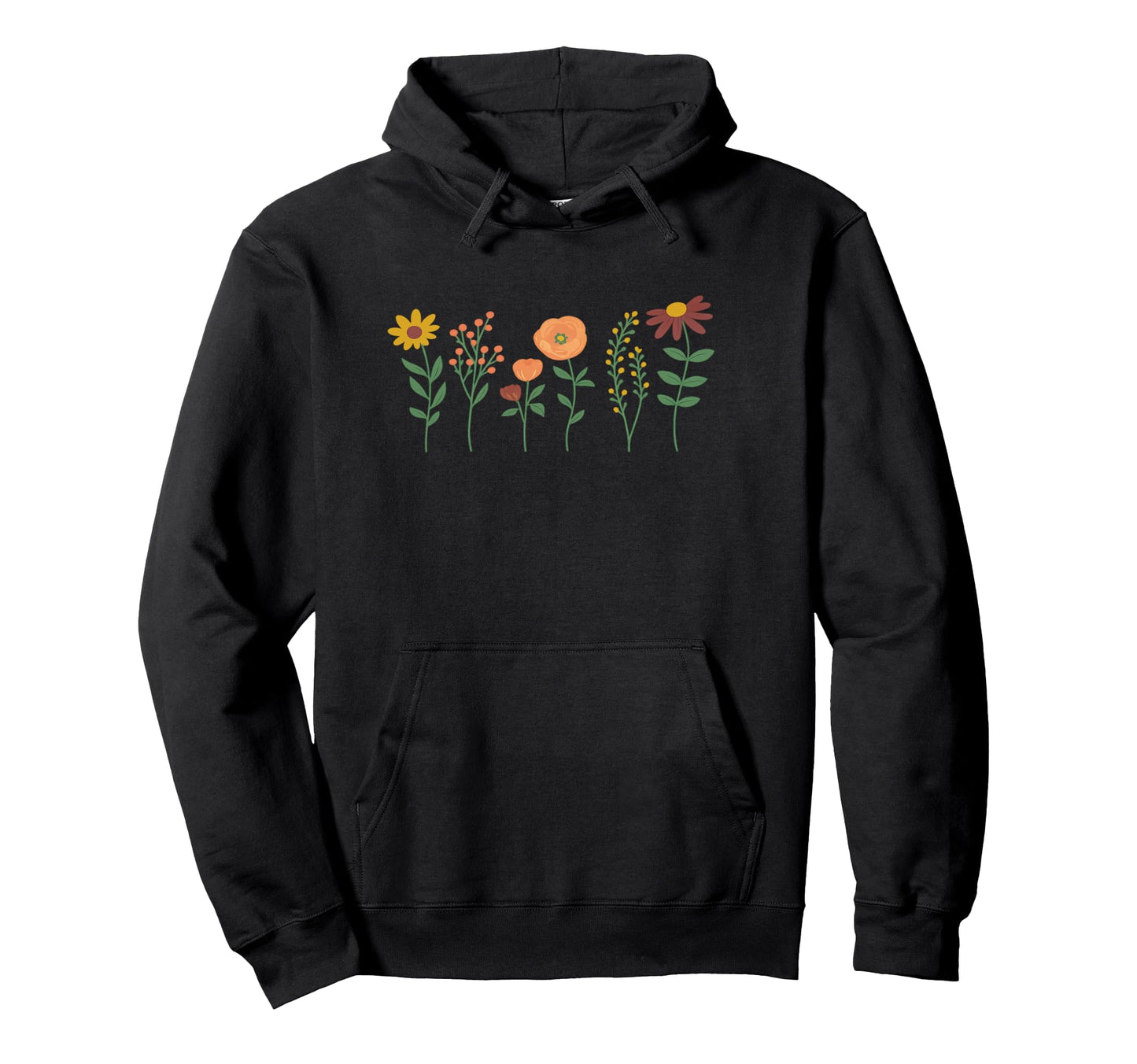 Floral Boho Wildflower Hoodie - Casual Everyday Wear Unisex - T-Shirt, Sweatshirt, Hoodie