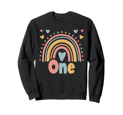 1 Year Old Boho Rainbow 1St Sweatshirt - Novelty Apparel Men Women - T-Shirt, Sweatshirt, Hoodie