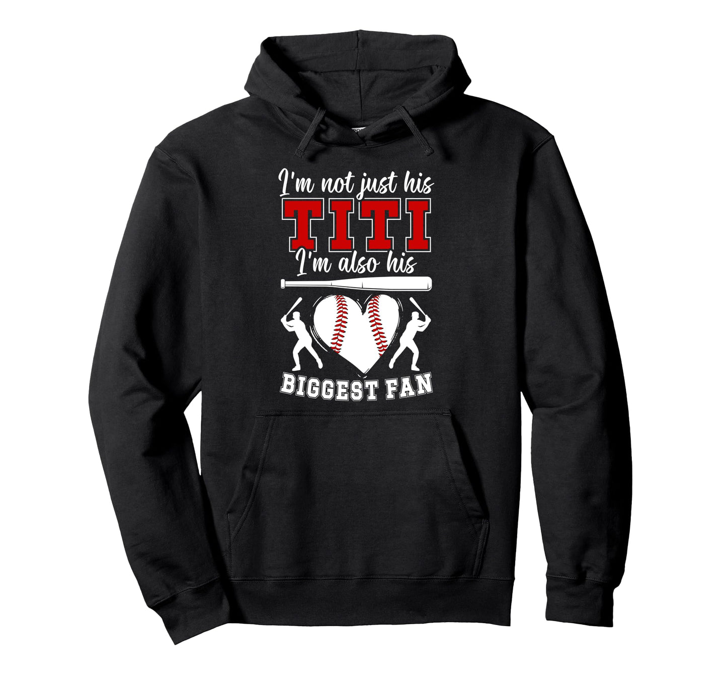His Biggest Fan Baseball Titi Baseball Hoodie - Novelty Apparel Men Women - T-Shirt, Sweatshirt, Hoodie