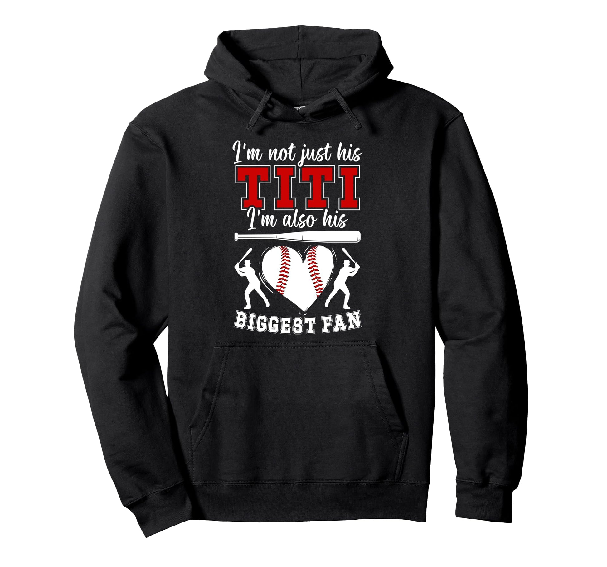 His Biggest Fan Baseball Titi Baseball Hoodie - Novelty Apparel Men Women - T-Shirt, Sweatshirt, Hoodie