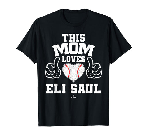 This Mom Loves Eli Saul Prospect Baseball T-Shirt - Trendy Graphic Unisex - T-Shirt, Sweatshirt, Hoodie