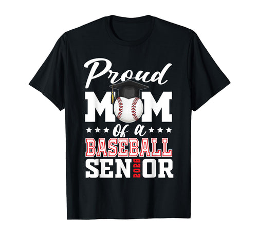 Proud Mom Baseball Senior 2026 T-Shirt - Minimalist Print Unisex - T-Shirt, Sweatshirt, Hoodie