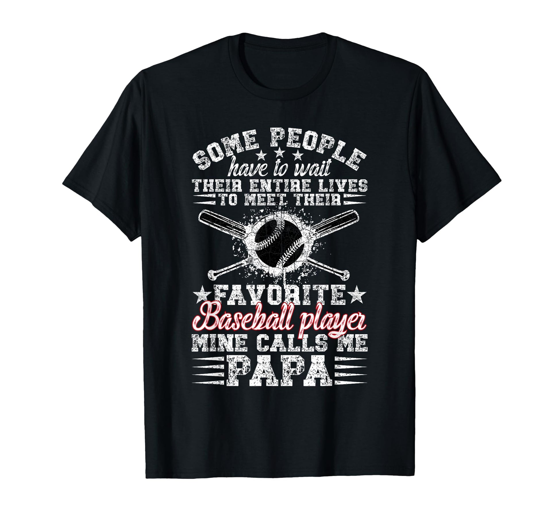 Proud Baseball Papa Baseball Player T-Shirt - Minimalist Print Men Women - T-Shirt, Sweatshirt, Hoodie