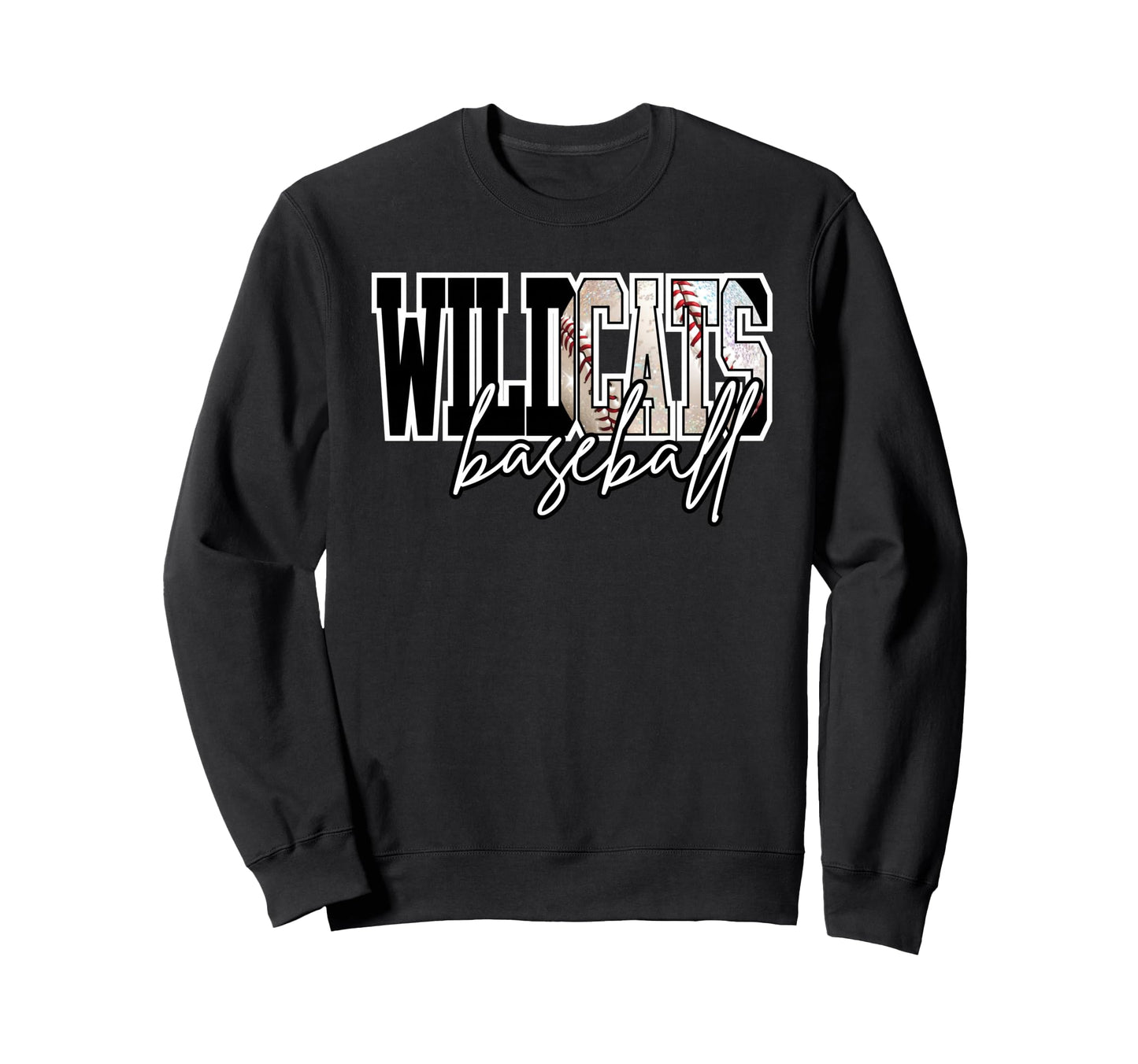 Wildcats Baseball Mom Game Day Sweatshirt - Trendy Graphic Men Women - T-Shirt, Sweatshirt, Hoodie