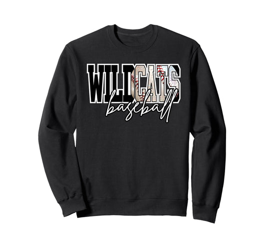Wildcats Baseball Mom Game Day Sweatshirt - Trendy Graphic Men Women - T-Shirt, Sweatshirt, Hoodie