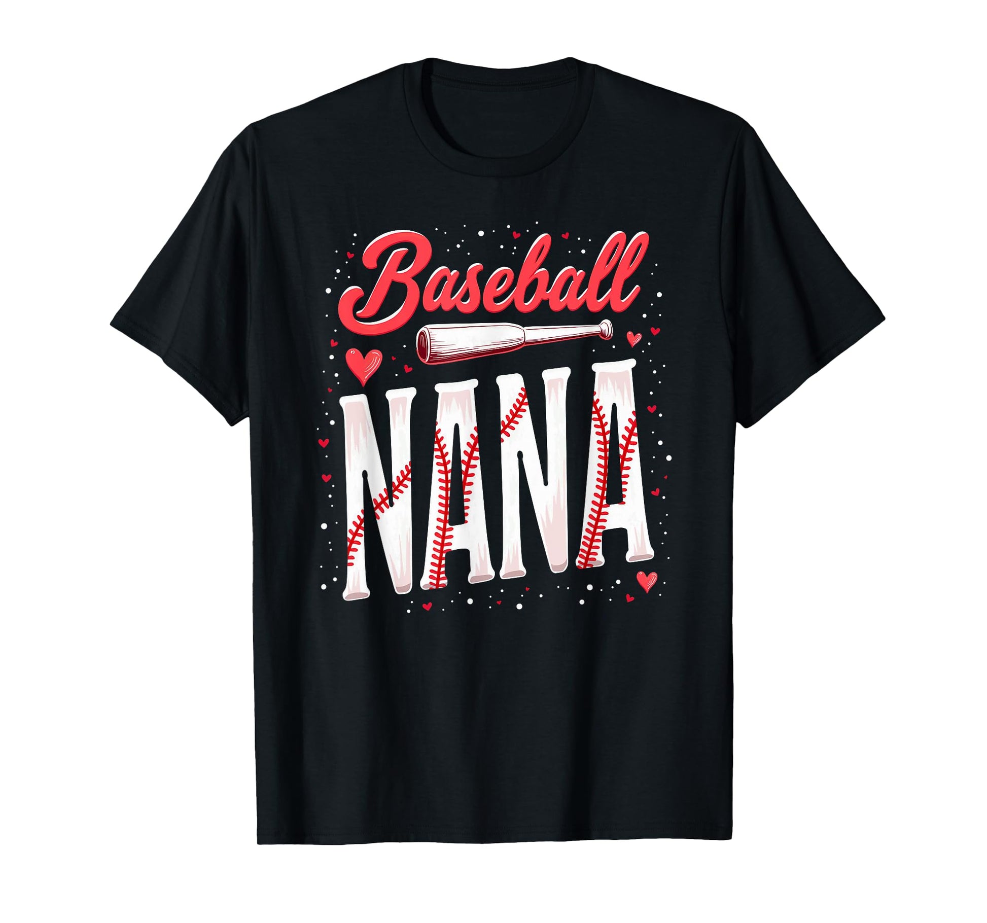 Baseball Nana Grandma Baseball Player T-Shirt - Unique Graphic Unisex - T-Shirt, Sweatshirt, Hoodie