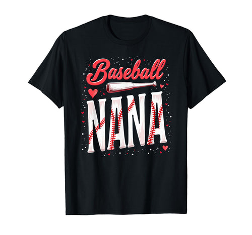 Baseball Nana Grandma Baseball Player T-Shirt - Unique Graphic Unisex - T-Shirt, Sweatshirt, Hoodie